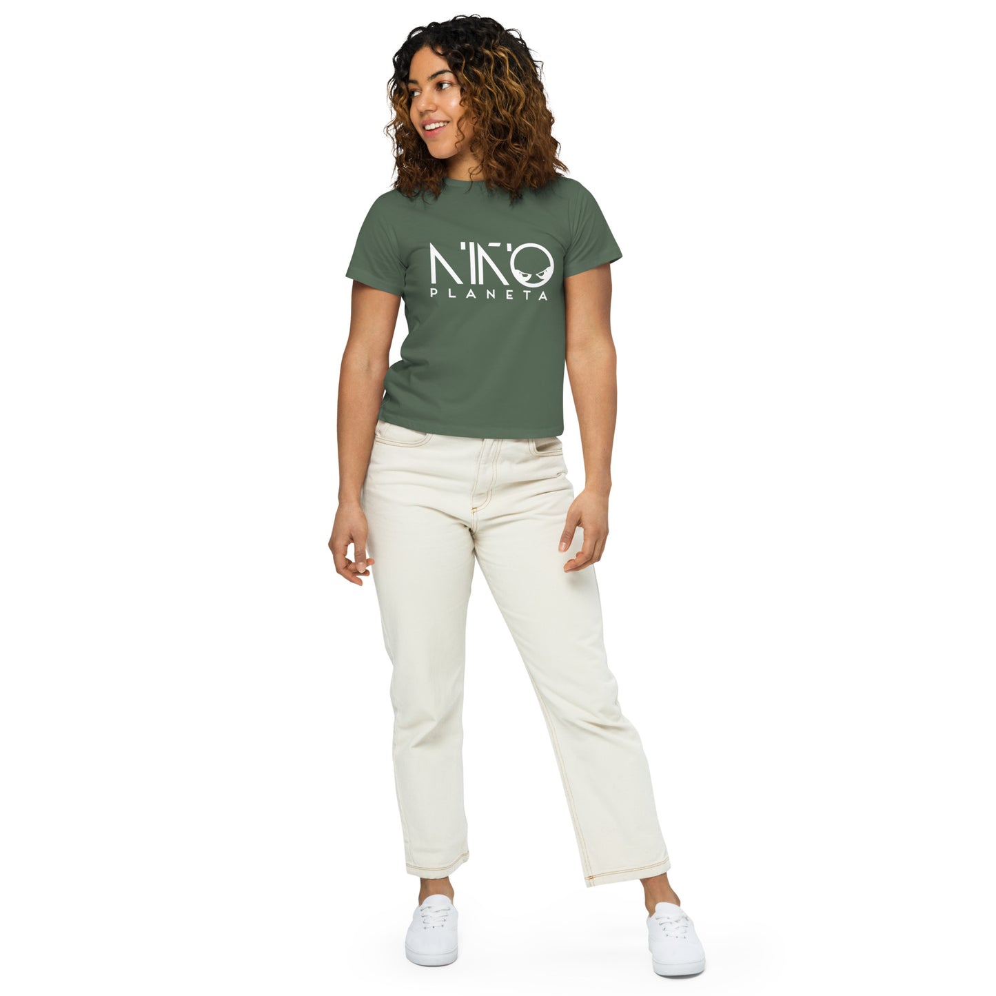 Niño Planeta Women’s high-waisted t-shirt