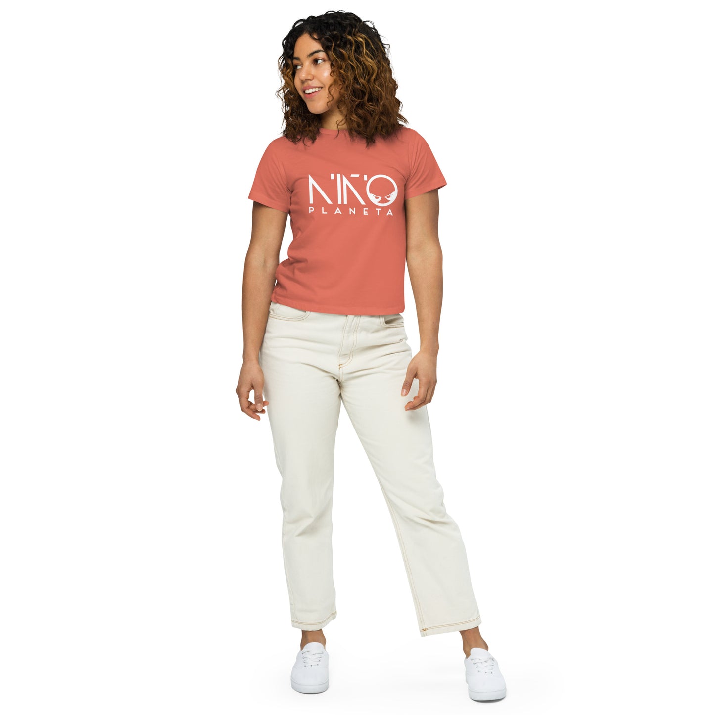 Niño Planeta Women’s high-waisted t-shirt