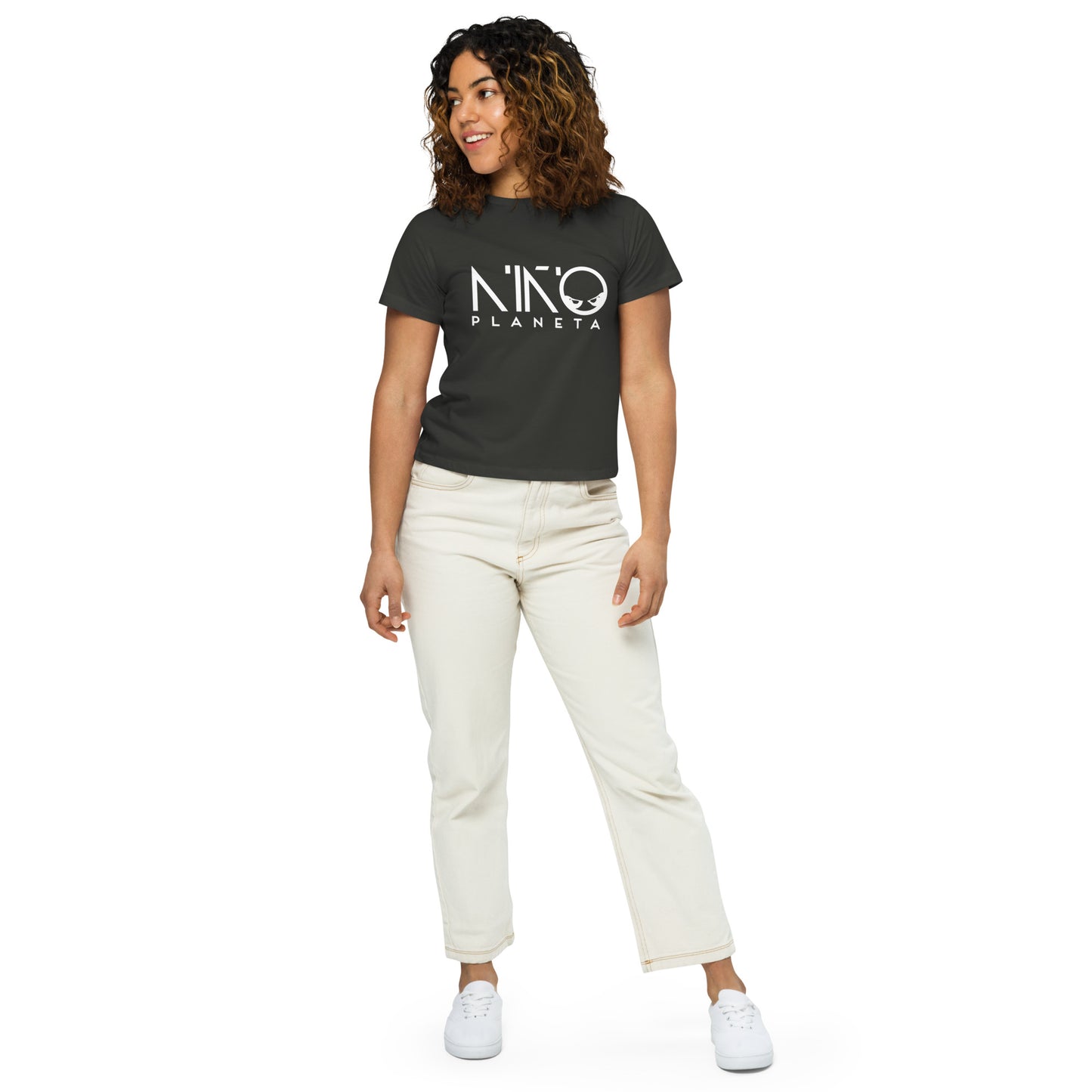 Niño Planeta Women’s high-waisted t-shirt